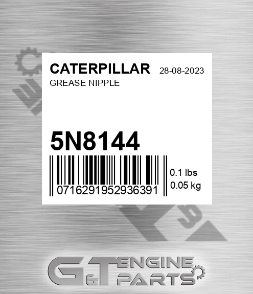 5N-8144 Grease Nipple for CATERPILLAR