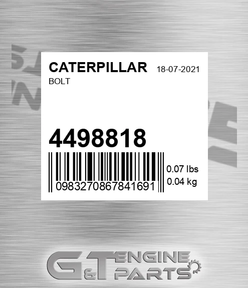 449-8818 Screw for CATERPILLAR
