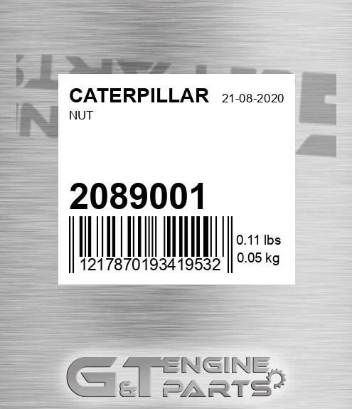208-9001 Nut for CATERPILLAR