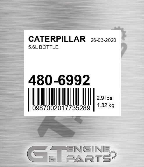 480-6992 5.6l Bottle