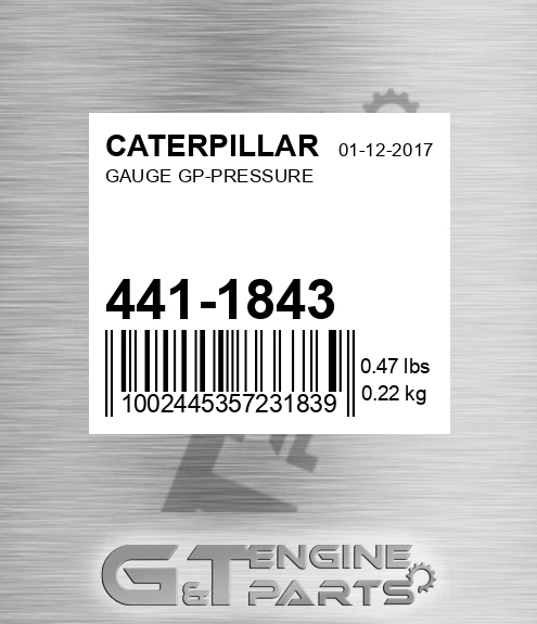 441-1843 Gauge Gp-pressure