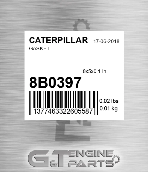 8B0397 Gasket