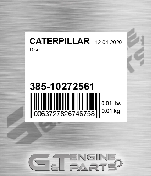 38510272561 Disc for CATERPILLAR