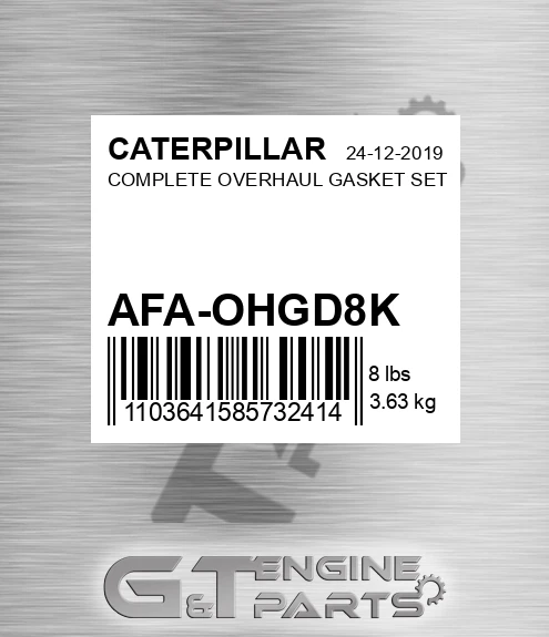 AFA-OHGD8K Complete Overhaul Gasket Set