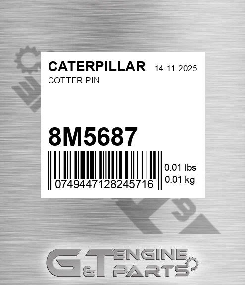 8M-5687 Cotter Pin for CATERPILLAR