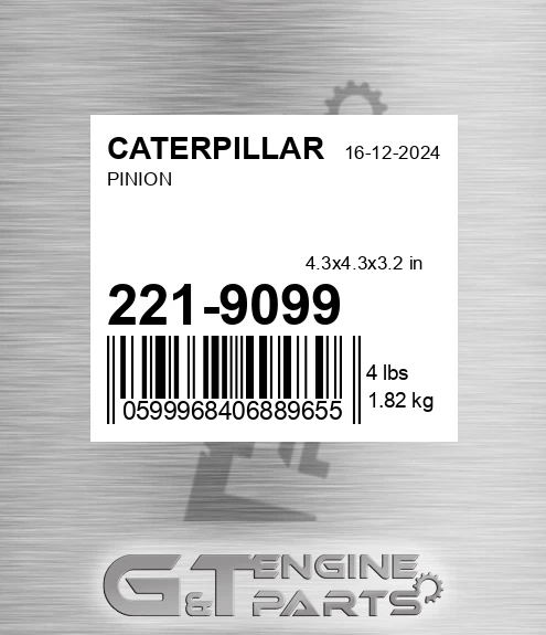 221-9099 Pinion for CATERPILLAR