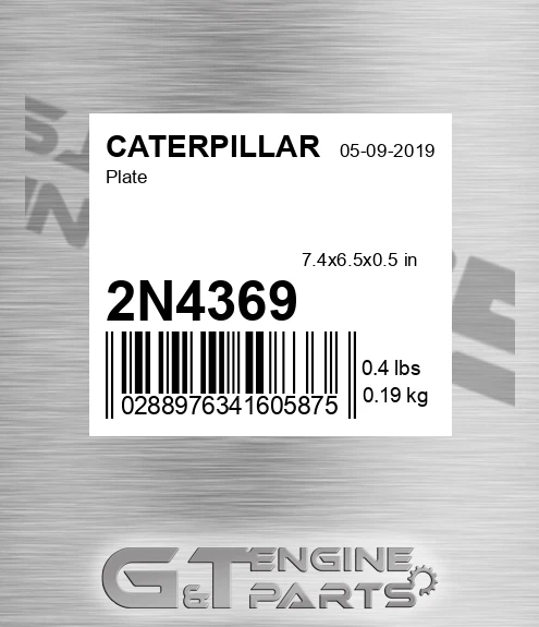 2N4369 Plate for CATERPILLAR