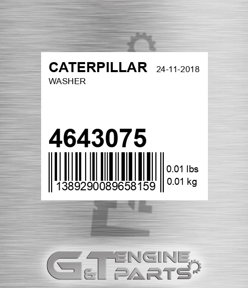464-3075 Washer for CATERPILLAR
