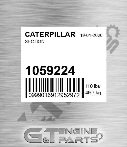 1059224 Section for CATERPILLAR