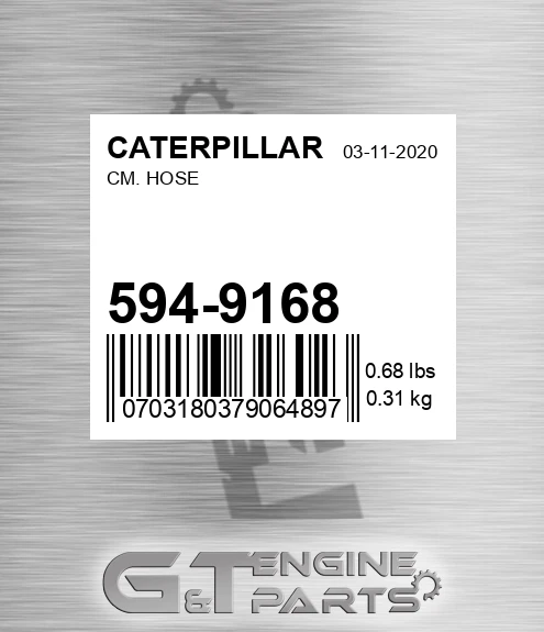 594-9168 Cm. Hose