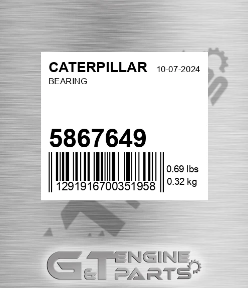 586-7649 Bearing for CATERPILLAR