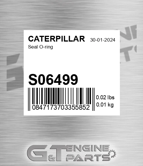 S06499 CATERPILLAR Seal O-ring