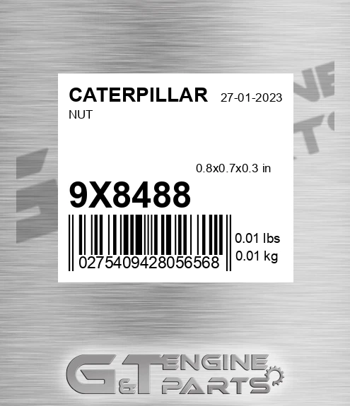 9X-8488 Nut