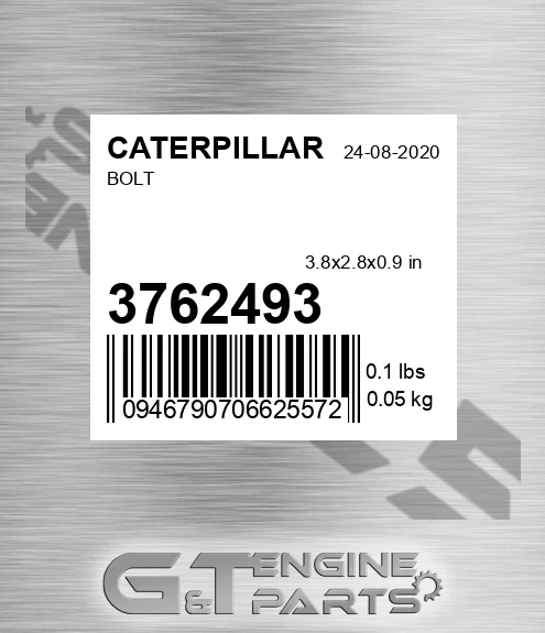 3762493 CATERPILLAR Bolt