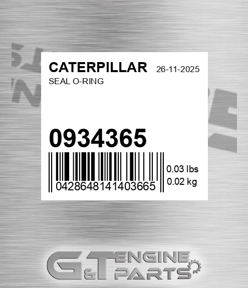 093-4365 Seal O-ring