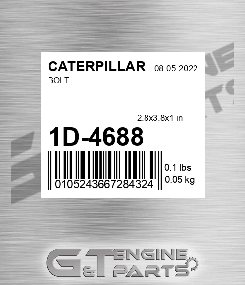 1D-4688 Bolt for CATERPILLAR