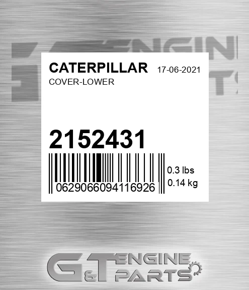 215-2431 Cover-lower for CATERPILLAR