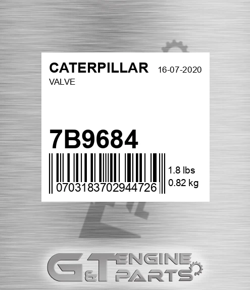 7B9684 Valve