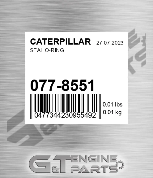 077-8551 Seal O-ring