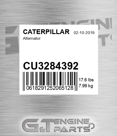 CU3284392 Alternator