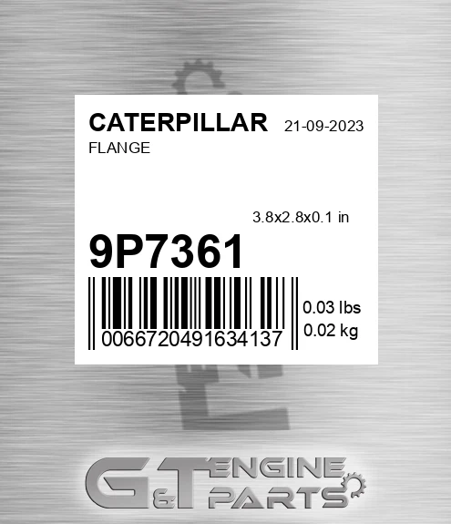 9P7361 Flange