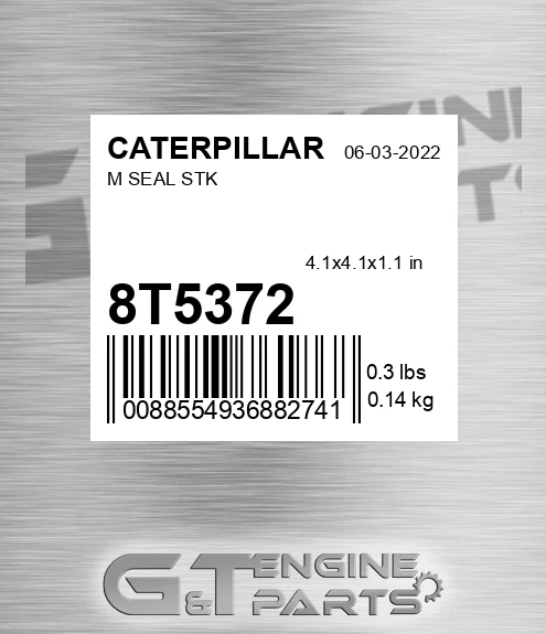 8T5372 M-seal Stock for CATERPILLAR