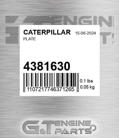 4381630 Plate