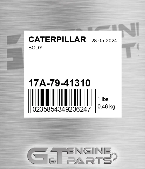 17A-79-41310 Body for CATERPILLAR