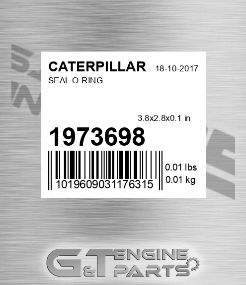 197-3698 Seal O-ring for CATERPILLAR