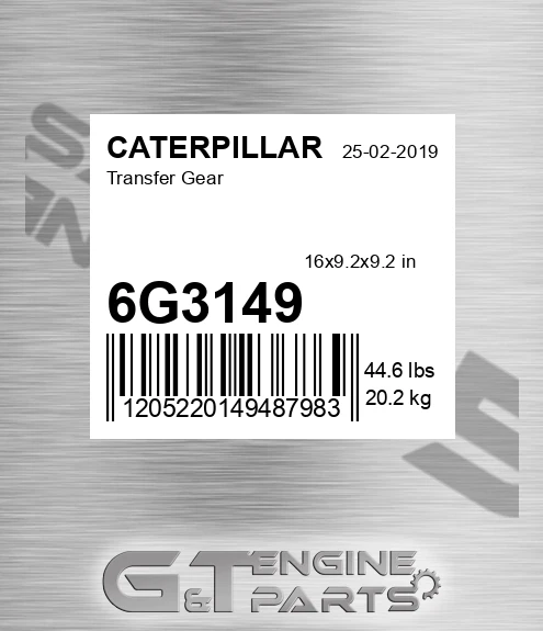 6G3149 Transfer Gear for CATERPILLAR