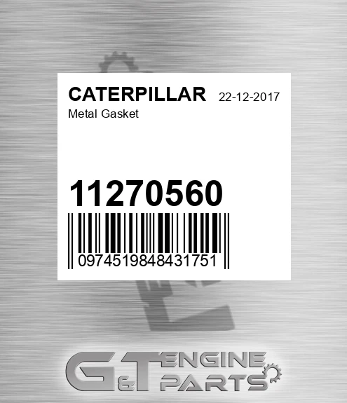 11270560 Metal Gasket