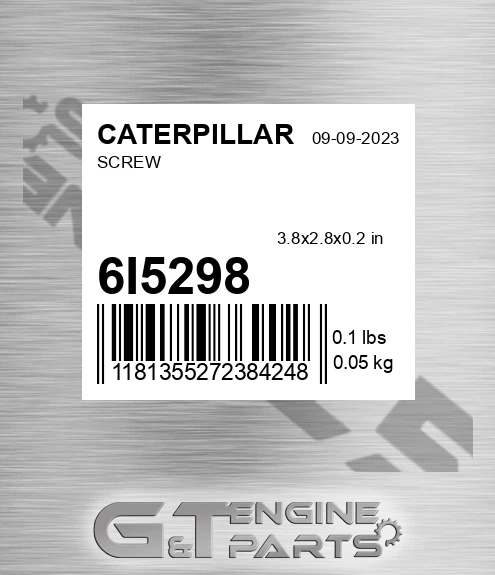 6I-5298 Screw for CATERPILLAR