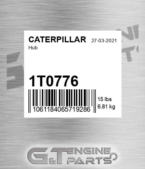 1T0776 CATERPILLAR Hub