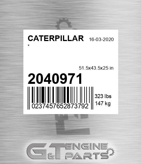 2040971 * for CATERPILLAR