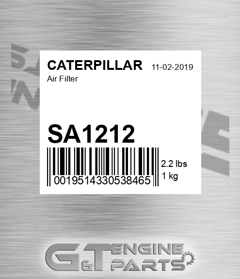 SA1212 Air Filter for CATERPILLAR