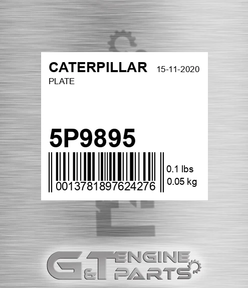 5P-9895 Plate for CATERPILLAR