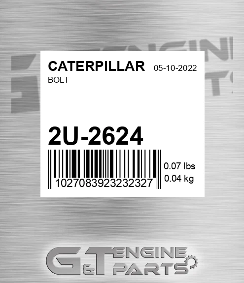 2U-2624 Bolt for CATERPILLAR