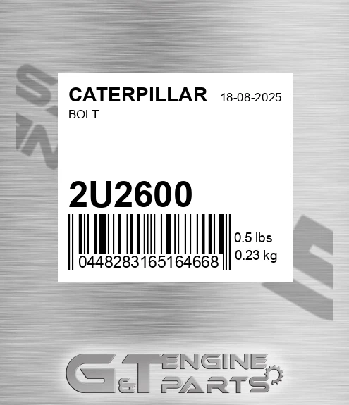 2U-2600 Bolt for CATERPILLAR