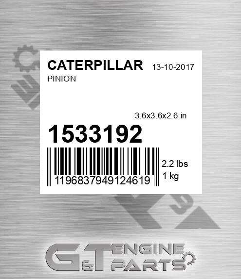 153-3192 Pinion for CATERPILLAR
