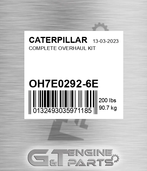OH7E0292-6E Complete Overhaul Kit