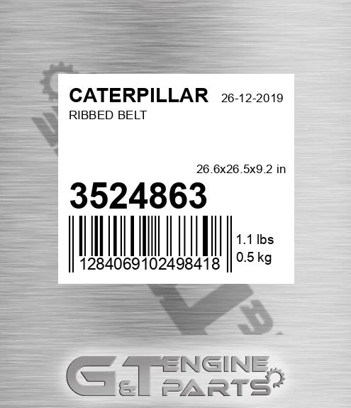 352-4863 Ribbed Belt for CATERPILLAR