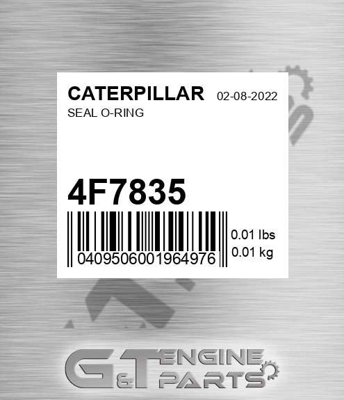 4F-7835 Seal O-ring for CATERPILLAR