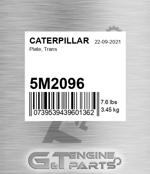 5M2096 Plate, Trans for CATERPILLAR