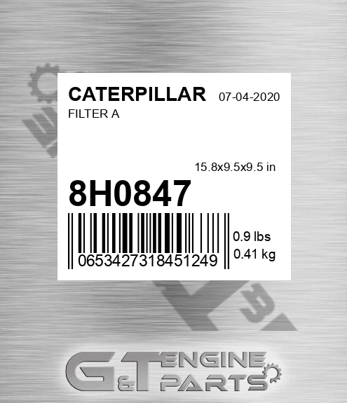 8H0847 Filter A for CATERPILLAR