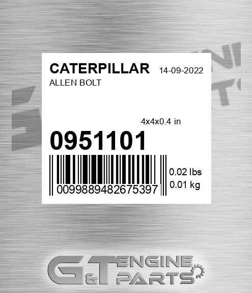 095-1101 Allen Bolt for CATERPILLAR