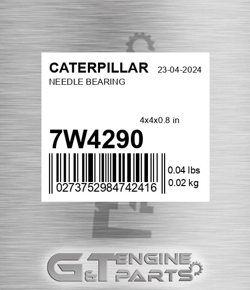 7W-4290 Needle Bearing for CATERPILLAR