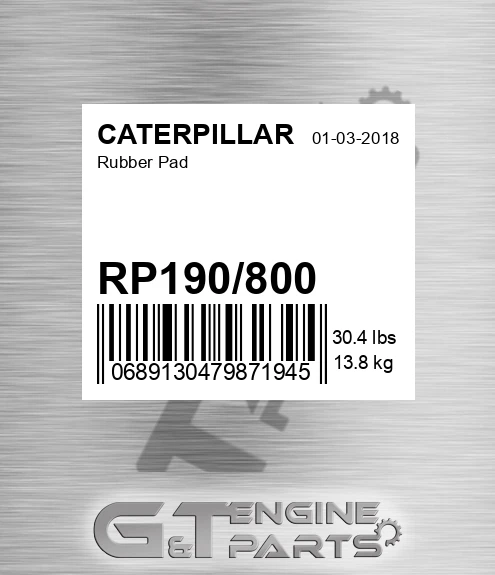 RP190800 Rubber Pad