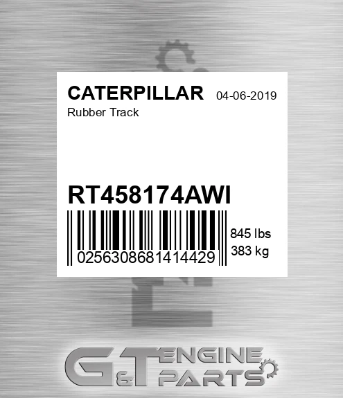 RT458174AWI Rubber Track
