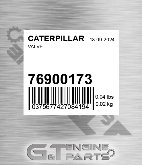 76900173 Valve for CATERPILLAR