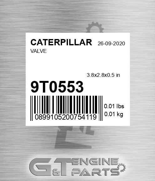 9T0553 Valve